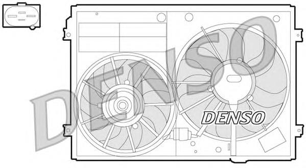B11495 Borsehung Ventilador elétrico de esfriamento montado (motor + roda de aletas)