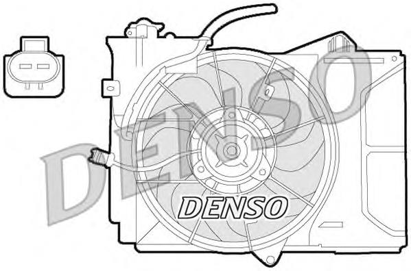 Difusor do radiador de esfriamento, montado com motor e roda de aletas 330272 ACR