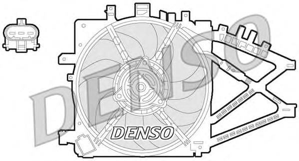 Ventilador elétrico de esfriamento montado (motor + roda de aletas) 1341334 Opel