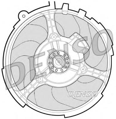 Ventilador elétrico de esfriamento montado (motor + roda de aletas) 46723518 Fiat/Alfa/Lancia