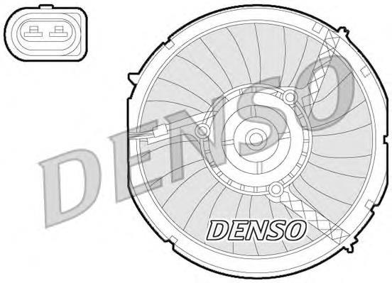 Ventilador elétrico de aparelho de ar condicionado montado (motor + roda de aletas) Denso DER02003 preço, a partir de 111,94 USD
