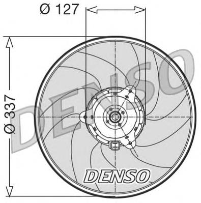 Ventilador elétrico de esfriamento montado (motor + roda de aletas) 721518 Hans Pries (Topran)