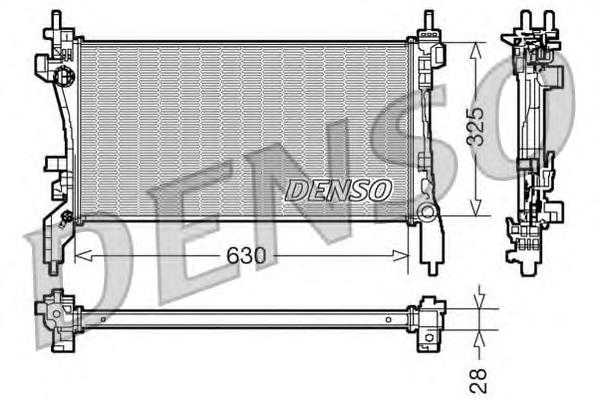 Radiador de esfriamento de motor 1330V0 Peugeot/Citroen