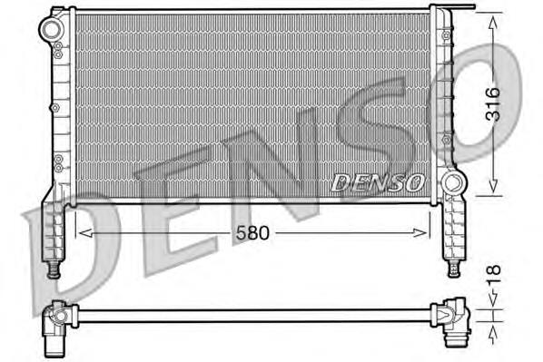46803031 Fiat/Alfa/Lancia Radiador de esfriamento de motor