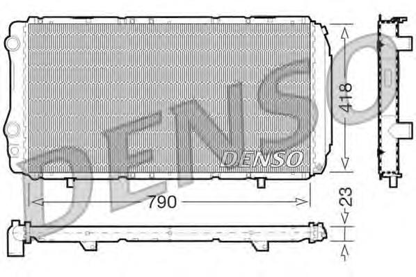Radiador de esfriamento de motor 1330W0 Peugeot/Citroen