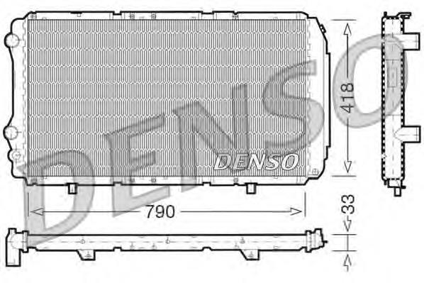 Radiador de esfriamento de motor Fiat/Alfa/Lancia 1341513080 preço, a partir de 94,99 USD