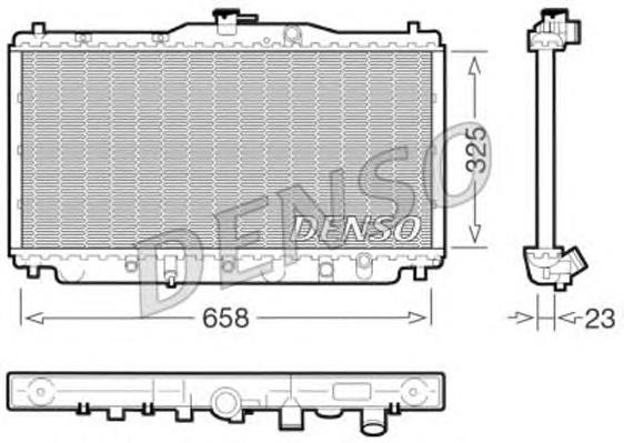 Radiador de esfriamento de motor 19010PH1621 Honda