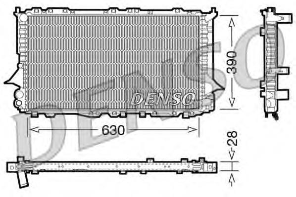 4AO121251 VAG Radiador de esfriamento de motor