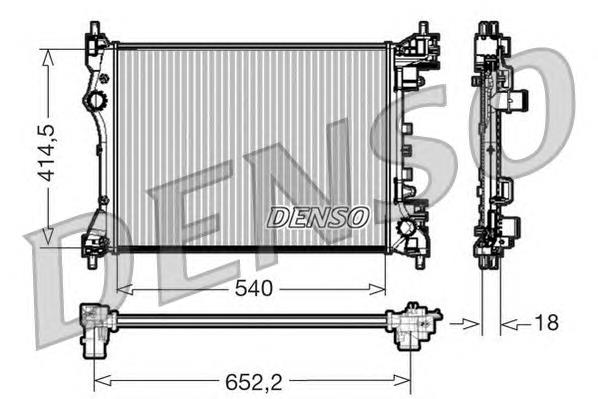 Radiador de esfriamento de motor Fiat/Alfa/Lancia 50522910 preço, a partir de 113,75 USD
