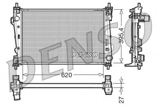 DRM01007 Denso Radiador de esfriamento de motor
