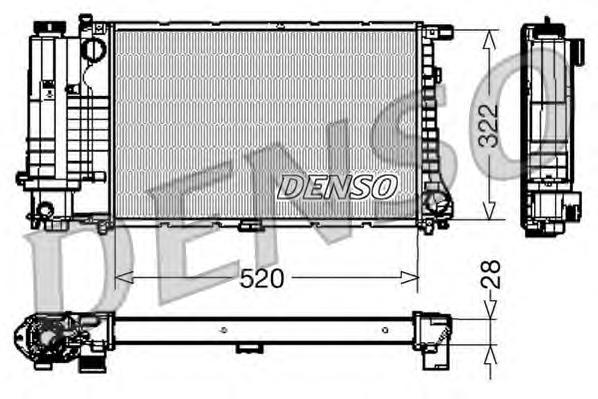 17111712982 BMW Radiador de esfriamento de motor