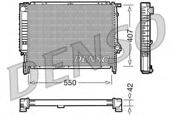 Radiador de esfriamento de motor 17112244753 BMW