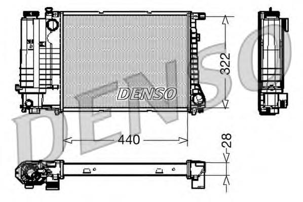 1712996 BMW Radiador de esfriamento de motor