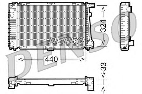 Radiador de esfriamento de motor Thermotec D7B030TT
