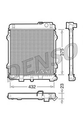Radiador de esfriamento de motor 17112225592 BMW