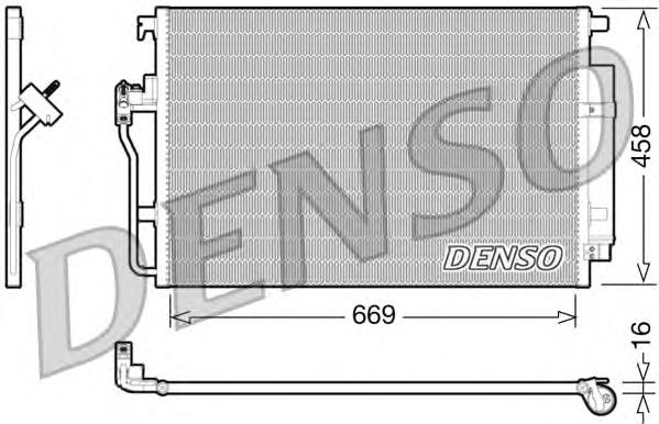 A9065000554 Mercedes Radiador de aparelho de ar condicionado