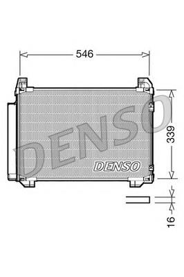 DCN50025 Denso Radiador de aparelho de ar condicionado