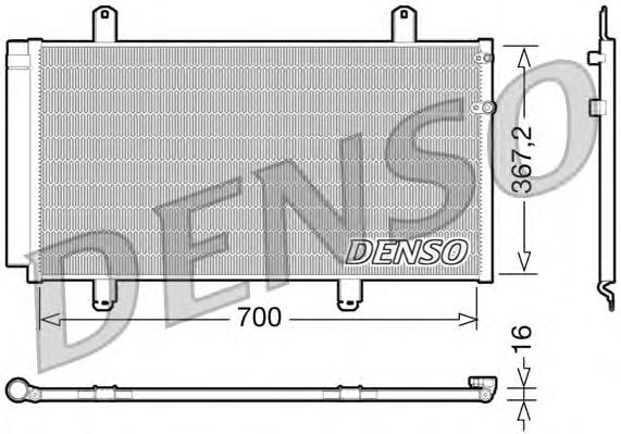DCN51004 Denso Radiador de aparelho de ar condicionado