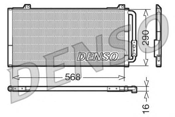 Radiador de aparelho de ar condicionado JRB100310 Honda