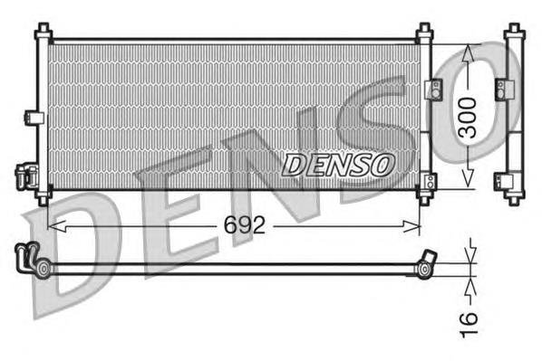 Radiador de aparelho de ar condicionado 92100BN307 Nissan/Infiniti