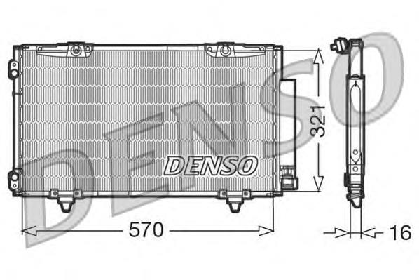 Radiador de aparelho de ar condicionado 8845005010 Toyota
