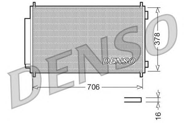 80110SWYG01 Honda Radiador de aparelho de ar condicionado
