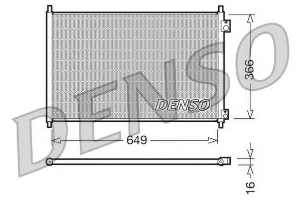 Radiador de aparelho de ar condicionado 80100S84A00 Honda