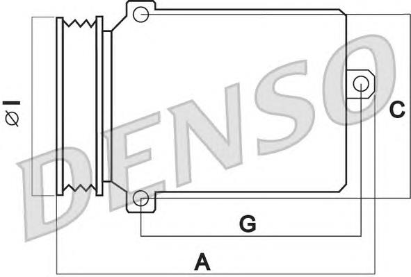 Compre DCP20022 Denso Compressor de aparelho de ar condicionado