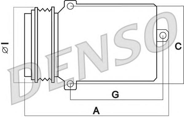 Compre DCP05078 Denso Compressor de aparelho de ar condicionado