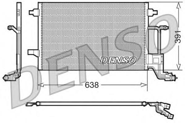 DCN02014 Denso Radiador de aparelho de ar condicionado