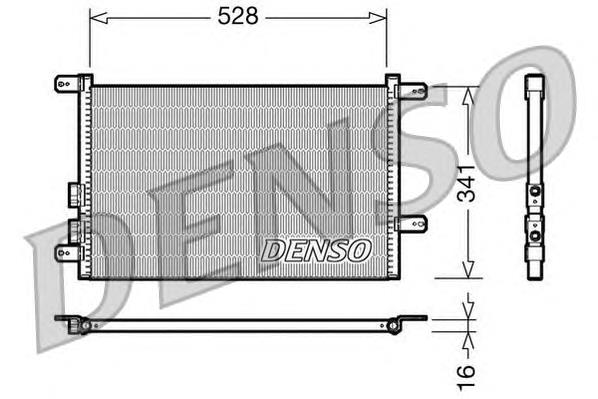 DCN01003 Denso Radiador de aparelho de ar condicionado