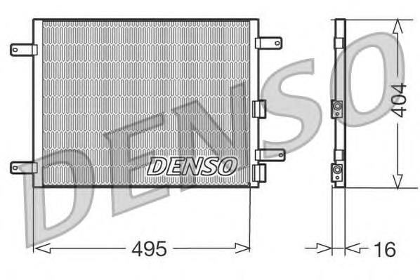 Radiador de aparelho de ar condicionado 60604153 Fiat/Alfa/Lancia