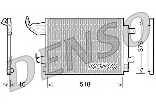Radiador de aparelho de ar condicionado Mercedes A4548300070
