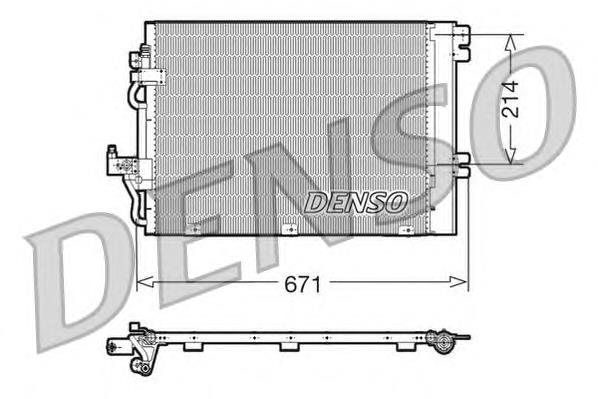 Radiador de aparelho de ar condicionado 7800157 Kamoka