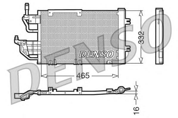 Radiador de aparelho de ar condicionado AC844085 Maxgear