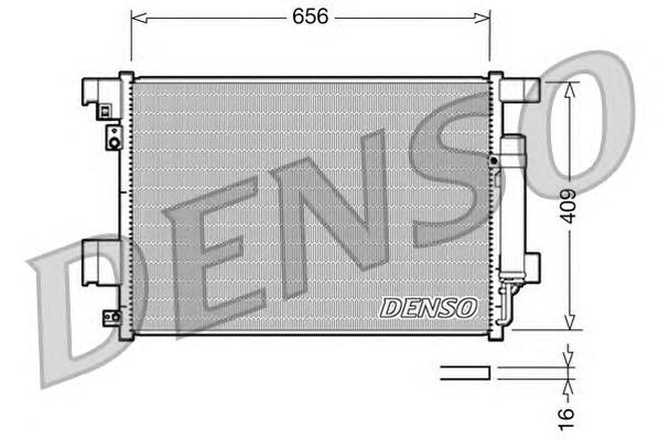 DCN21001 Denso Radiador de aparelho de ar condicionado