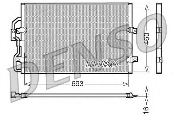 Compre CA006 Peugeot/Citroen Radiador de aparelho de ar condicionado