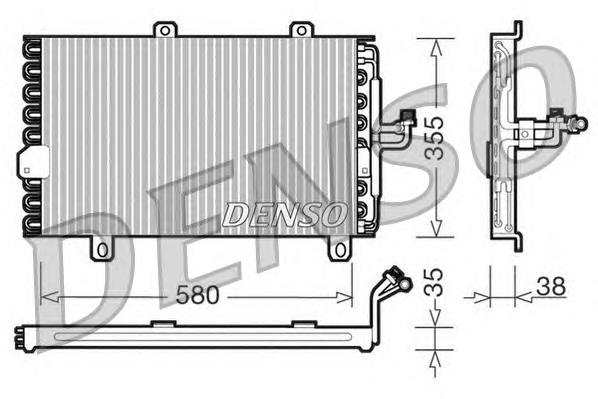  Radiador de aparelho de ar condicionado Fiat Tipo hatchback (160) (1987 - 1996) 