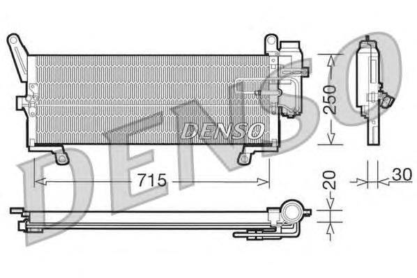 Radiador de aparelho de ar condicionado Fiat/Alfa/Lancia 46432043 preço, a partir de 135,66 USD