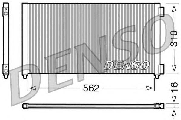 DCN09102 Denso Radiador de aparelho de ar condicionado