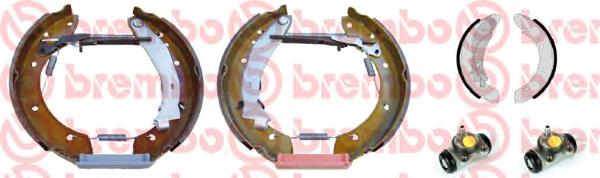 Sapatas do freio traseiras de tambor Brembo K61068 preço, a partir de 94,74 USD