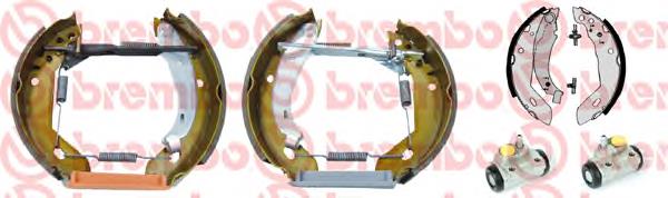 8671003659 Renault (RVI) Sapatas do freio traseiras de tambor, montadas com cilindros, kit