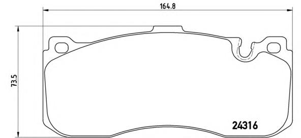 Sapatas do freio dianteiras de disco Brembo P06041 preço, a partir de 58,25 USD