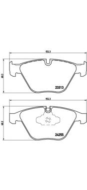 Sapatas do freio dianteiras de disco Brembo P06055 preço, a partir de 47,14 USD