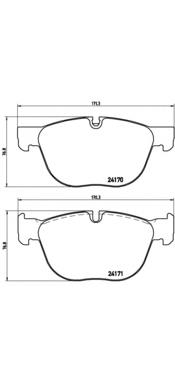 Sapatas do freio dianteiras de disco Brembo P06049 preço, a partir de 54,14 USD