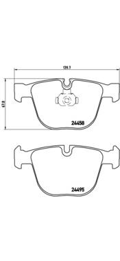 Sapatas do freio traseiras de disco Brembo P06050 preço, a partir de 51,23 USD