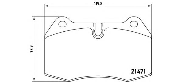 Sapatas do freio dianteiras de disco Brembo P06018 preço, a partir de 39,61 USD