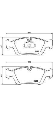 Compre P06024 Brembo Sapatas do freio dianteiras de disco