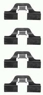 Compre 1J0615231 VAG Kit de molas de fixação de sapatas de disco traseiras