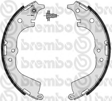 Compre S83537 Brembo Sapatas do freio traseiras de tambor